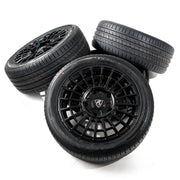 18x8 Matte Black Predator Iconic Alloys for Ford Transit Custom 2012-2023