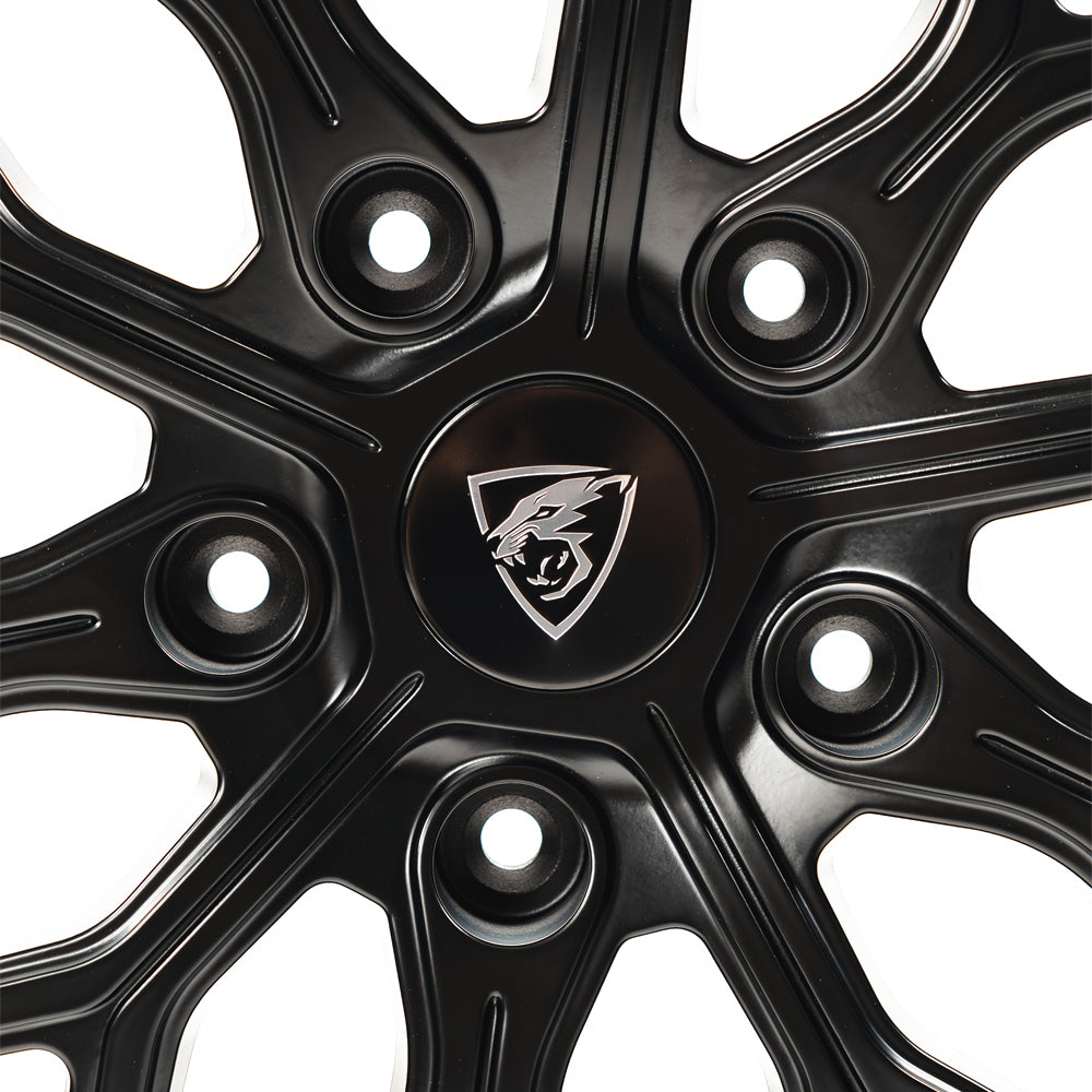 20x8 Matte Black Predator Viper Alloys for Ford Transit Custom 2012-2023