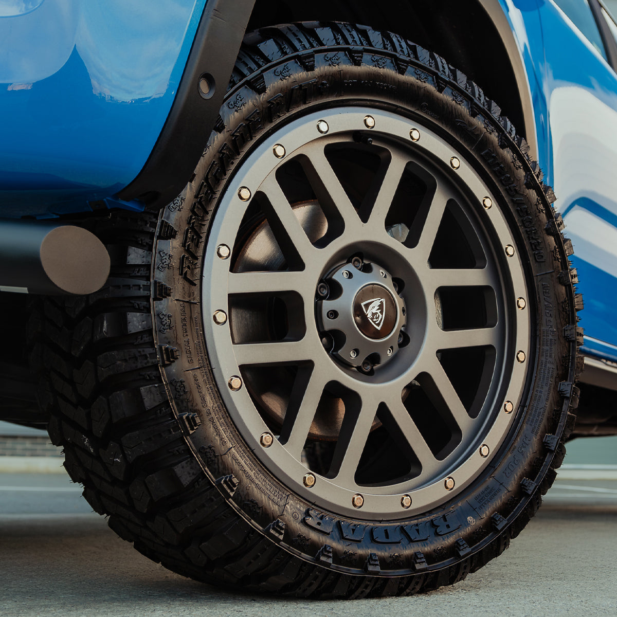 20x9 Matte Black Predator Dakar Alloys for VW Amarok 2023+