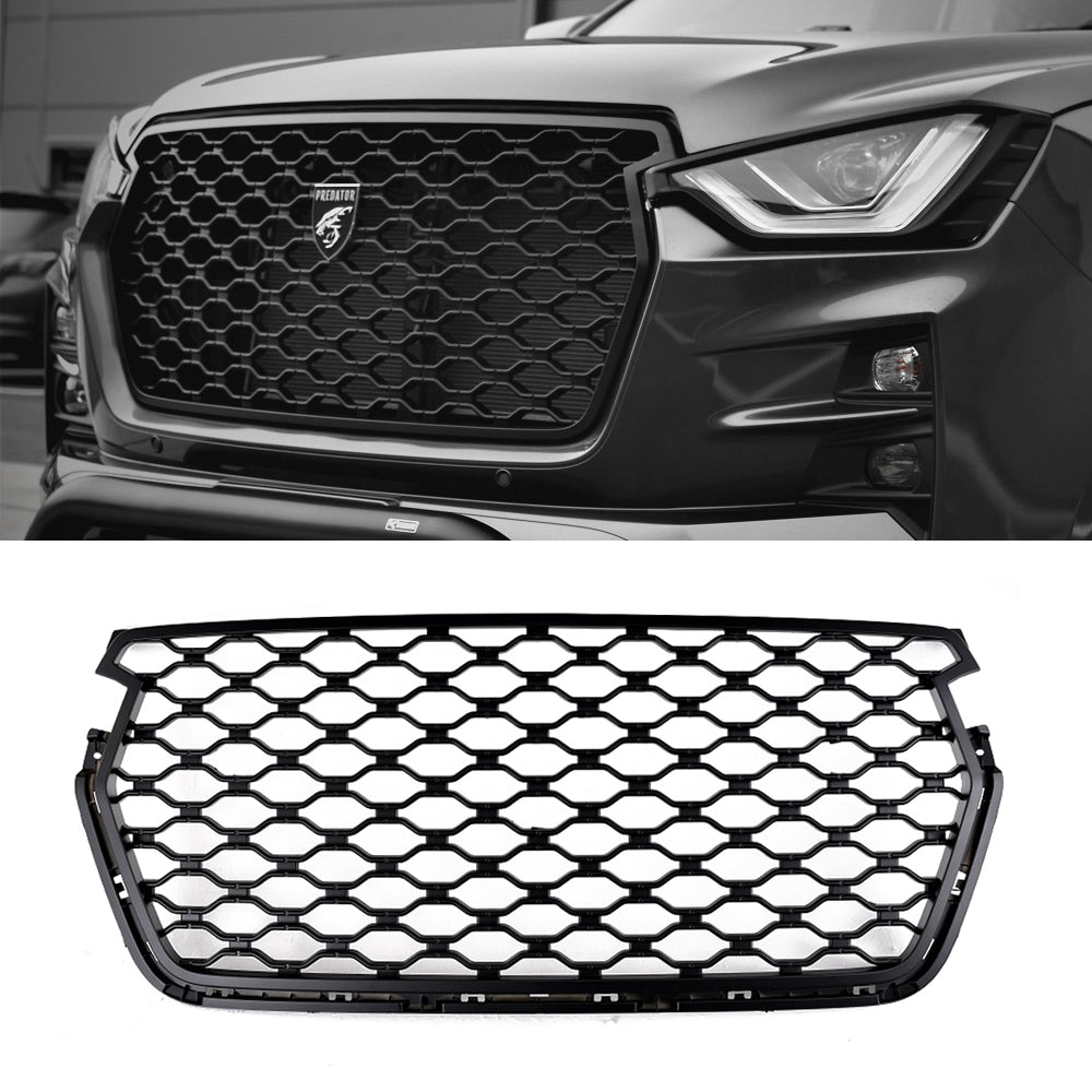 Predator Matte Black Mesh Grille for Isuzu D-Max 2021-2024