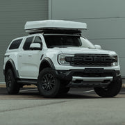 Ford Raptor White Predator Explorer Hard Shell ABS Pop-Up 2-Person Rooftop Tent
