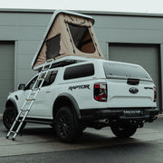 Ford Raptor White Predator Explorer Hard Shell ABS Pop-Up 2-Person Rooftop Tent