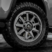 18x8 Gunmetal Grey Predator Hurricane Alloys for Ford Ranger 2012-2019
