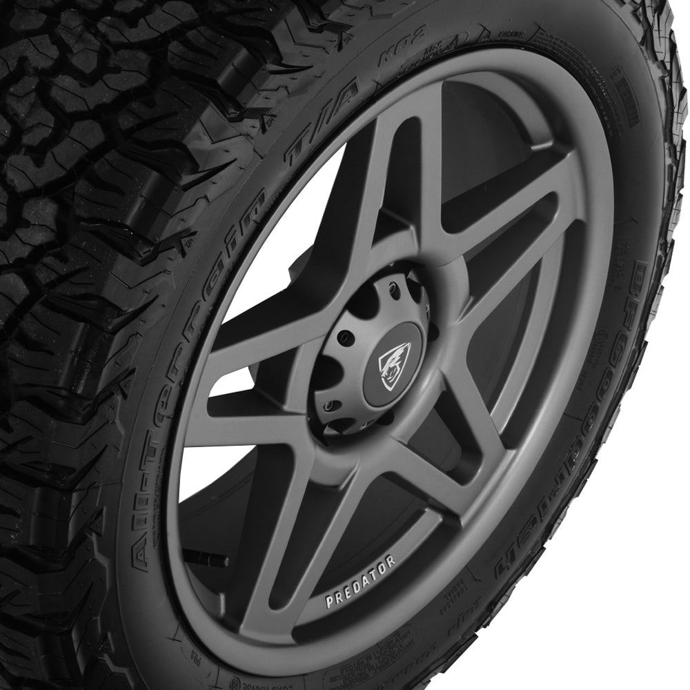 20x9 Matte Grey Predator Fox Alloys for Ford Ranger 2023+