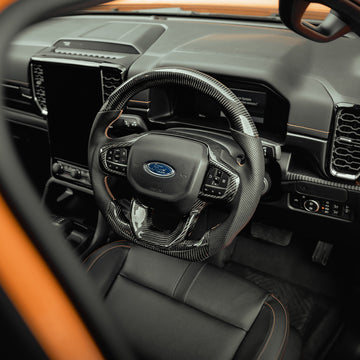 Carbon Fibre Heated Steering Wheel for Ford Ranger Wildtrak 2023+