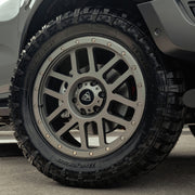 20x9 Gunmetal Grey Predator Dakar Alloys for Ford Ranger 2012-2022
