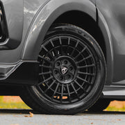 18x8 Matte Black Predator Iconic Alloys (Sports Offset) for Ford Transit Custom 2023+